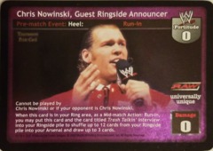 Chris Nowinski, Guest Ring Announcer